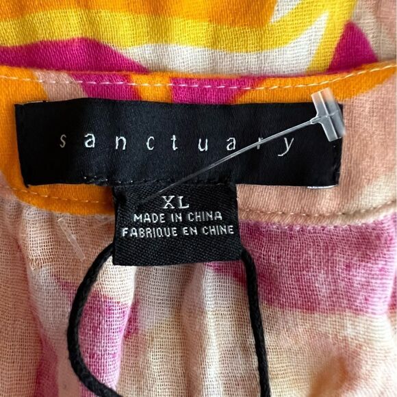 Sanctuary Island Gauze Tunic Make A Splash XL NWT - Picture 10 of 11